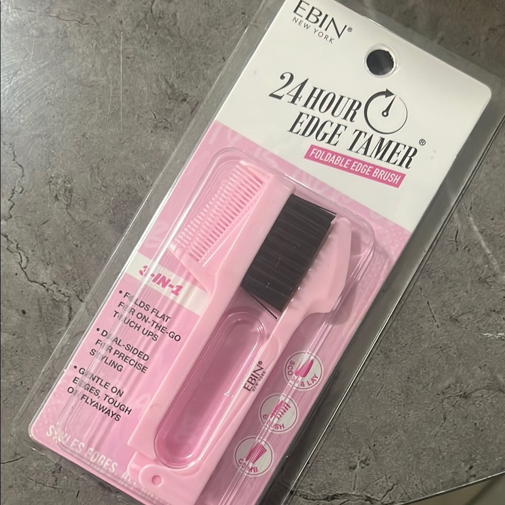 Pink 24 Hour Edge Tamer Brush